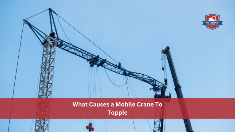 Mobile cranes topple over