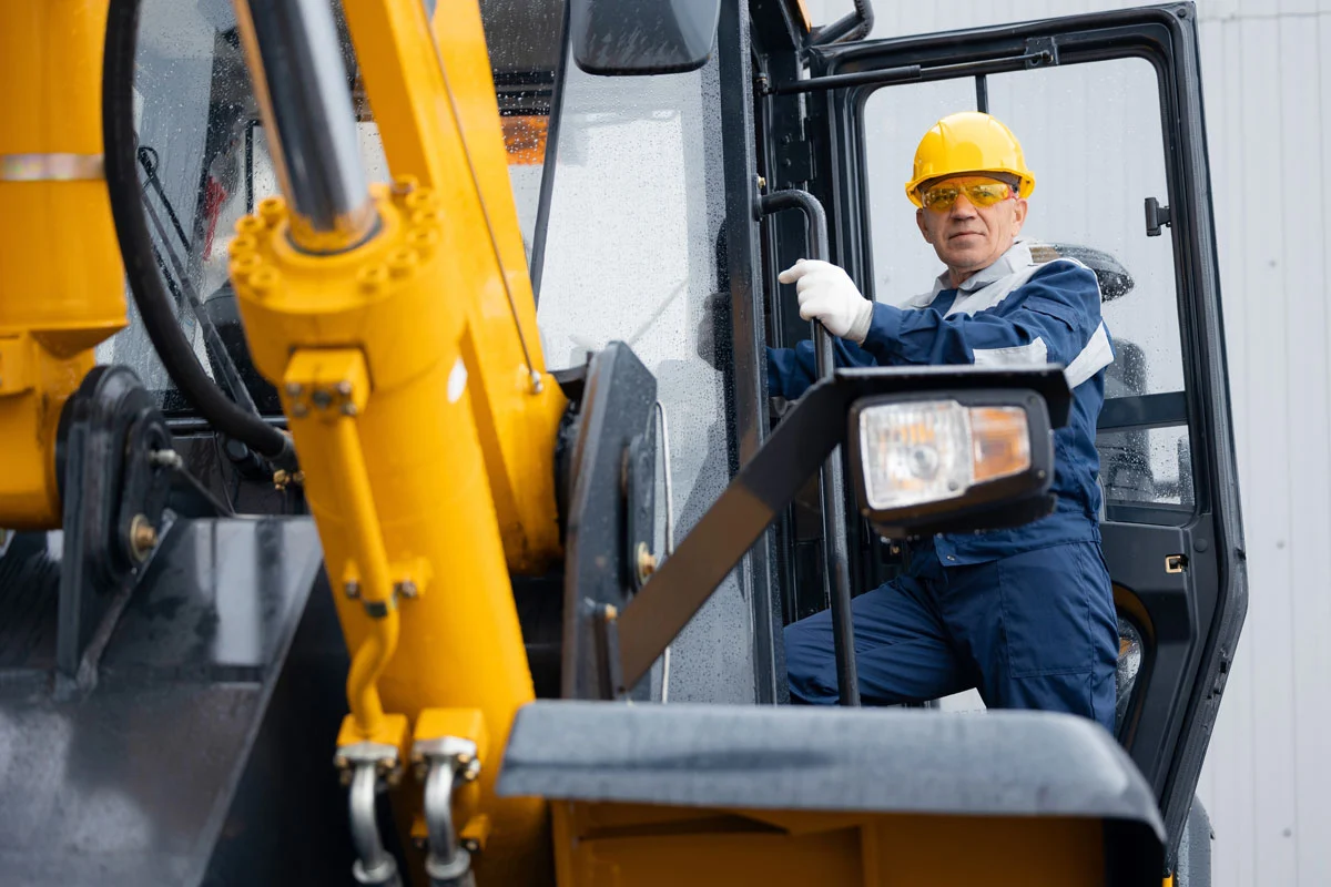 Crane Operator in training