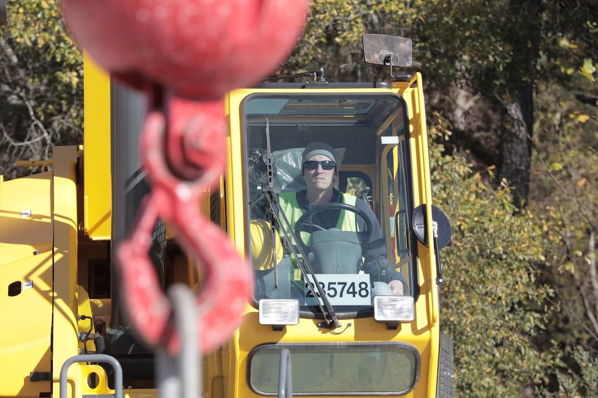Crane operator student